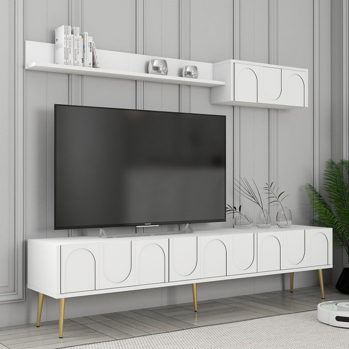 Hanah Home Lyon 2 - Blanco y Dorado